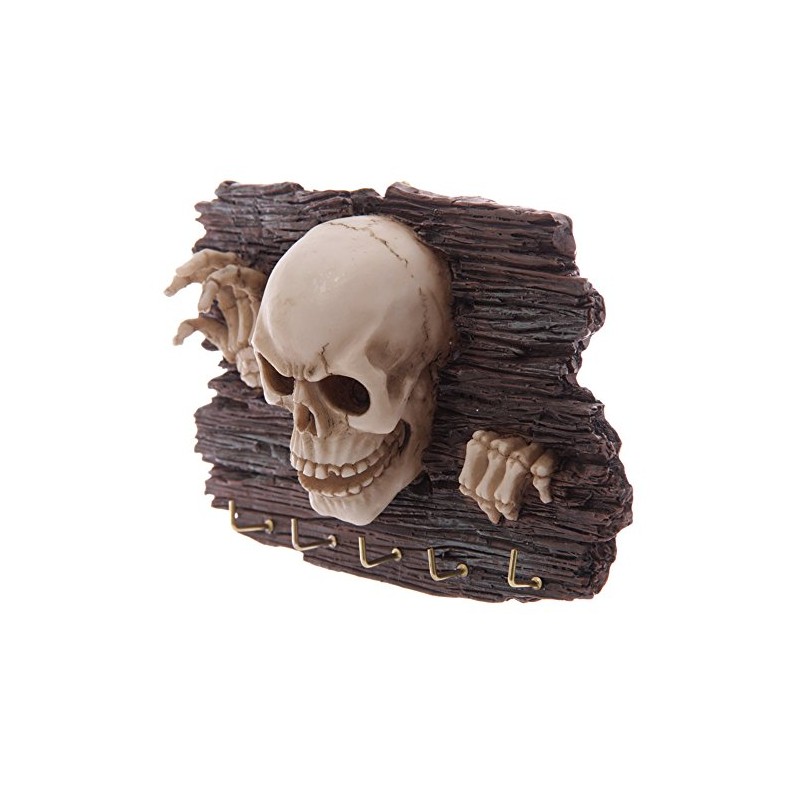 Key Holder Wall Sculpture Skull Skeletal kommt