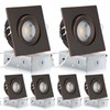 KnLnny Ware Oil Rubbed Bronze Recessed Lighting Square 4 inch