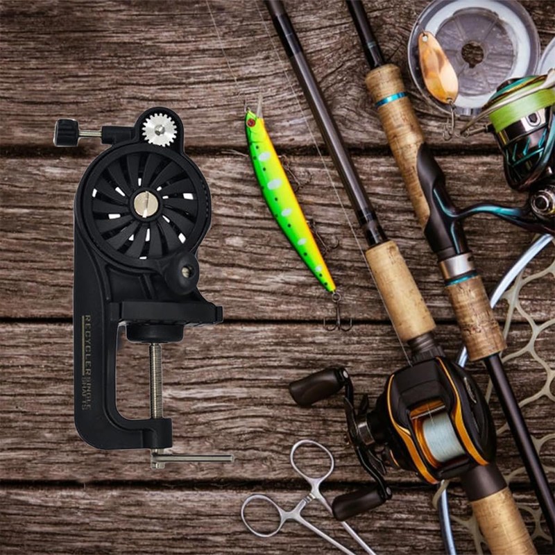 AIMALL Fishing Line Winder - Reciprocating Reel Winding Machine, 5.5in