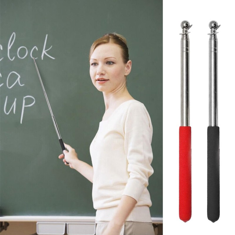Telescopic Flag Pole, Handheld Flagpole, Portable Extendable, 2 Pieces Handheld