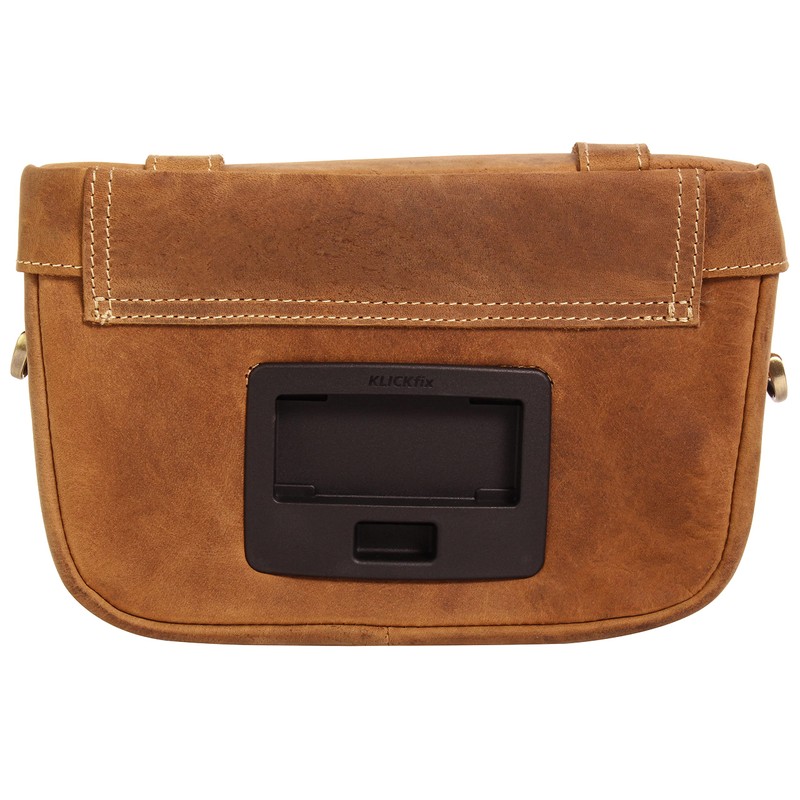 Gusti Rene P. Handlebar Bag Leather with Plate Handlebar Bag