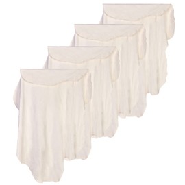 4-Pack Chamois Cloth for Car 35"x 24" Fast Drying Pad Towel Natural Shammy Towel Real Leather Sheepskin Washing Cloth Cleaning Towel Car and Precision Instruments Multipurpose Wipes Natural Shape CA