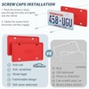 QiqaMole Silicone License Plate Frames, License Plate Holder for US