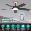Roomratv Ceiling Fans with Lights,Ultra Silent 52 inch Smart Ceiling
