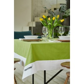 Pantone™ - Rectangular Tablecloth for 6 Seater 140 x 180 cm, 100% Cotton 220 g. - Light Green