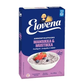 Elovena Strawberry-Blackberry Instant Porridge 1 BOX of 240g SÖPÖSÖPÖ pack (SOPOSOPO)