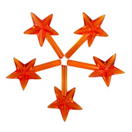 National Artcraft® Small Traditional Star for Ceramic Christmas Trees - Orange (Pkg/5)