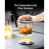 ZENS Magnetic Tea Pot, Large Enchanted Glass Teapot with Infuser