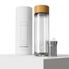EVER VESSEL Glass Multi Tea Infuser Bottle 14oz - Double