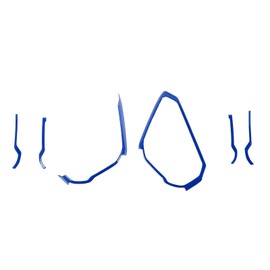 RAZPOY Center Console Dash Grab Handle Cover Trim Compatible with 2021-2024 Ford Bronco Blue Interior Accessories (Not for Bronco Sport)