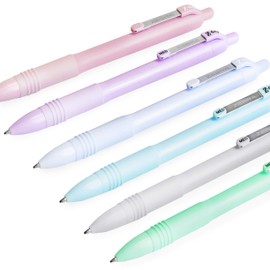 Zebra Z-Grip Smooth Pastel Ballpoint Pens 1.0mm Black Ink - 1 per barrel - Pack of 6