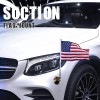 Anley USA Car Flag & Flagpole Outdoor Suction Cup Style
