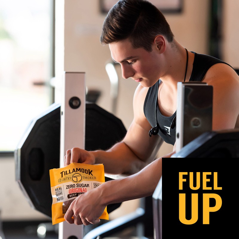 Tillamook Country Smoker Zero Sugar Keto Friendly Beef Jerky, Original,