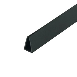 Outwater Plastics 131-BK-10 Black 1/4 Inch Styrene Plastic U Channel C Channel 60 Inch Lengths (Pack of 20, 100 Feet Total)