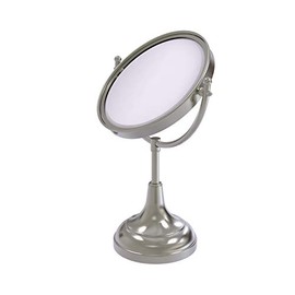 Allied Brass DM-2/2X 8 Inch Vanity Top 2X Magnification Make-Up Mirror, Satin Nickel