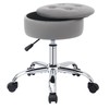 Gitrah Vanity Chair with Wheels Adjustable Vanity Stool with Storage
