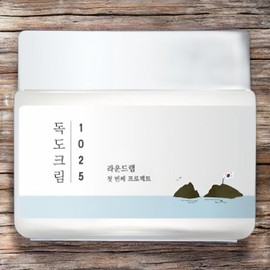 Round Wrap Moisture Supply, Skin Irritation Relief 1025 Dokdo Cream, 1 x 80ml / 라운드랩 수분공급 피부자극완화 1025 독도 크림 1개 80ml