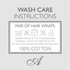 Allure 2 Pack Hair Towel Wrap 100% Cotton - Soft,