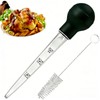 Turkey Baster Set with Cleaning Brush, 30ML Large Capacity TPR