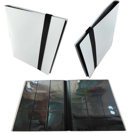 Trading Card Binder and Album - Compatible with Hockey, Football, Basketball, Baseball, MTG, TCG, and Other Sports Cards - 9-Pocket, 30 Pages, Holds up to 540 Cards - White