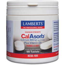 Lamberts Calasorb Calcium 800mg (As Citrate) Plus Vitamin D3 180 Tablets
