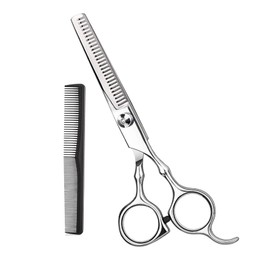 latikaly Teeth Scissors, Hairdressing Scissors, Self-Cutting Shears, Hairdressing Scissors, Barbers, Kids, Adults, Home Use