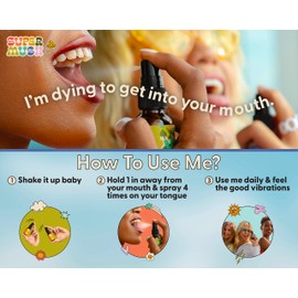 SuperMush Daily Energy Mouth Spray | Mushroom Spray | Pure Liquid Spray