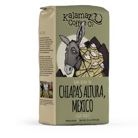 KALAMAZOO COFFEE COMPANY Mexican Chiapas Whole Bean Coffee - Bam-Bean-Oh Light Roast | 12oz Bag (1 Pack)
