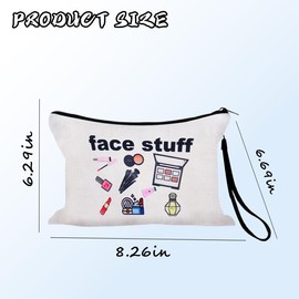 Sisadodo Makeup Storage Bag for Women Girls Travel Cosmetic Organiser Bag for Holidays Trips Face Stuff Print Portabel Makeup Pouch for Luggage Suitcase Mutifunctional Cosmetic Pouch Bags for Teens