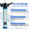 Kyanpu - Trinkflasche mit Wasserfilter, nicht trinkbar, 650 ml |