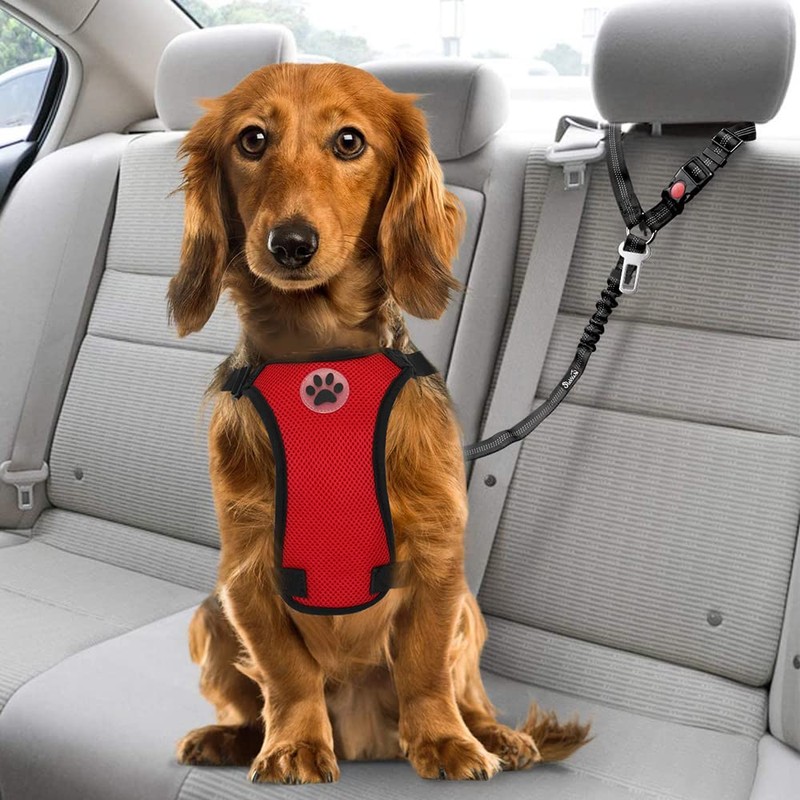 SlowTon Dog Seat Belt for Car, 2 Pack Dog Car