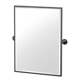 Gatco 5079MXFS Designer II Framed Rectangle Mirror, 32.5 Inch, Matte Black