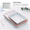 PACKOVE 1pc Ceramic Jewelry Dish Plate Marbling Design for Earrings