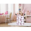 VAIVUSTO Pink Butterfly Laundry Basket,Waterproof Collapsible Canvas Large Clothes Basket,Laundry