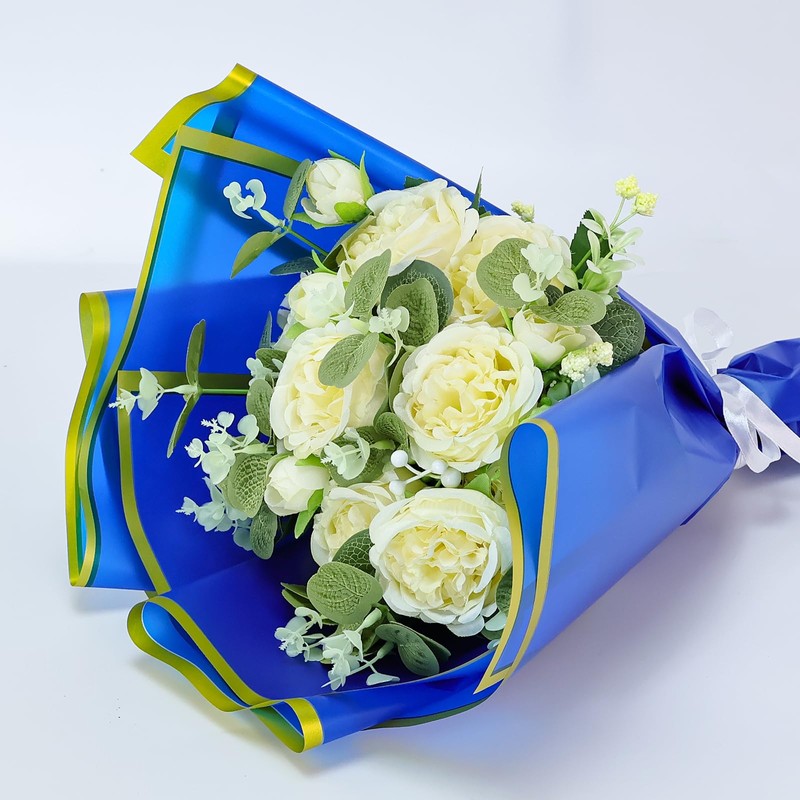 FALIZIFU 20 Sheets Flower Wrapping Paper Waterproof Floral Wrapping Paper