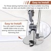 Umshlem 3Pcs Sewing Rolled Hemmer Foot Set Sewing Machine Presser