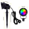 COB Landscape Spotlights RGB Colorful Lighting with Ground Spike Remote