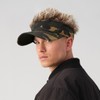 YeeHeen Mens Visor Cap Wig Spiked Adjustable Baseball Cap Sun