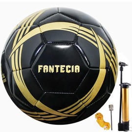 Fantecia Size 5 Soccer Ball, Game Soccer Ball with Pump, Suit for Teens and Adults