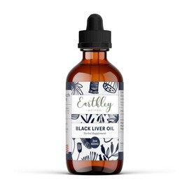 Earthley Wellness Black Liver Oil, Liver, Immune, and Gut Health Support, Helps Elimate Toxins and Supports Liver Health, Zero Flavors, Colors, Zero Added Sugars, Allergens (2oz)