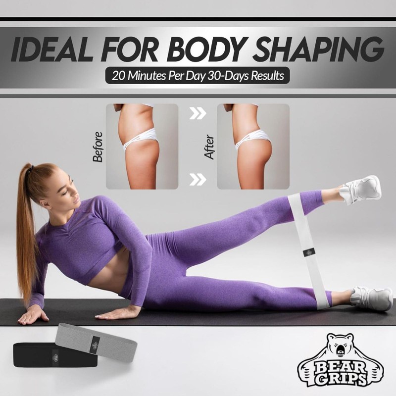 Bear Grips Resistance Bands for Working Out - Home Gym