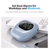 Vibrating Alarm Clock Rechargeable Battery Operated Cordless & Dual Alarms