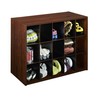 ClosetMaid 1302 Stackable 15-Unit Organizer, Dark Cherry