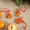 Sass & Belle Yoga Gingerbread Hanging Decorations - Set of