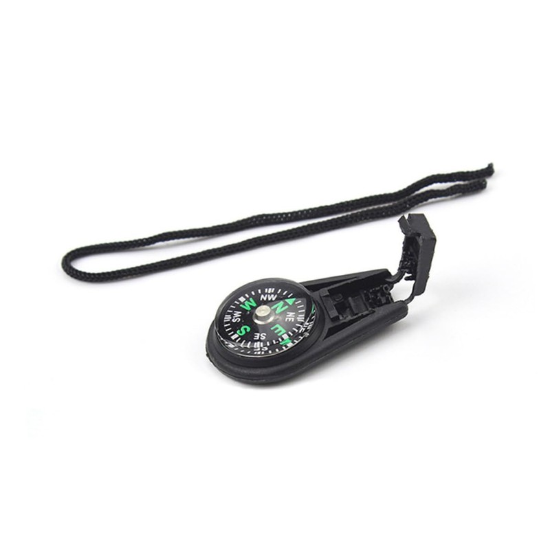 KOMBIUDA 8PCS Mini Compass Keychain with Lanyard Portable Outdoor Pendant