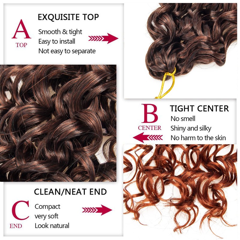 YXCHERISHAIR GoGo Curl Crochet hair Water Wave Crochet hair 24inch