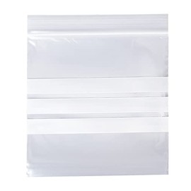 TP4U - 100 Grip Seal Bags 9’’ x 12.75’’ A4 Write on Panels/Strips Resealable Reusable Plastic Polythene Storage Pouches - Various Quantities (100)