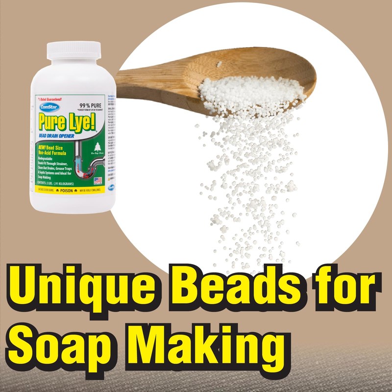 ComStar Pure Lye | 99% Pure Sodium Hydroxide Beads |