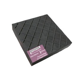 100 x 100 x 20 mm Rubber Pad with Waffle Surface for Trolley Jack and Lifting Platforms