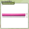 sourcing map Straight Ruler 15cm Metric Plastic Aluminum Alloy Protractor